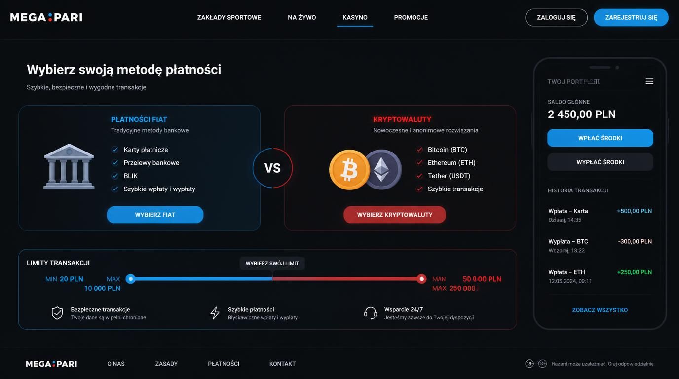 limity dla kart i kryptowalut